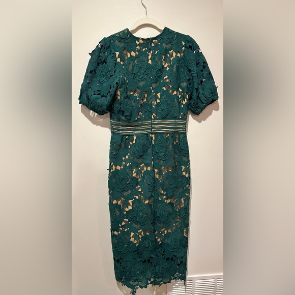 Adelyn Rae Adrian Crochet Lace Midi Dress Size Small - Picture 12 of 16